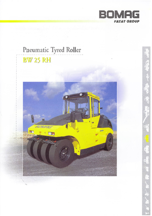 रबर-व्हील्ड रोलर Bomag BW 25 RH