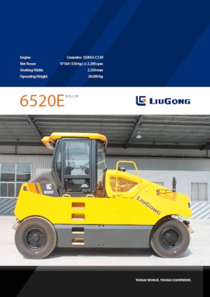 रबर-व्हील्ड रोलर Liugong 6520E 