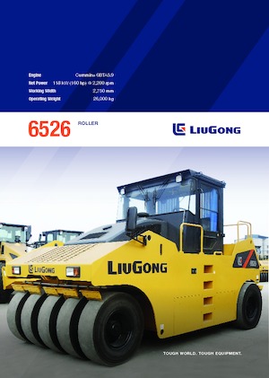 रबर-व्हील्ड रोलर Liugong 6526