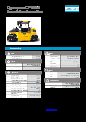 रबर-व्हील्ड रोलर Dynapac CP 1200 