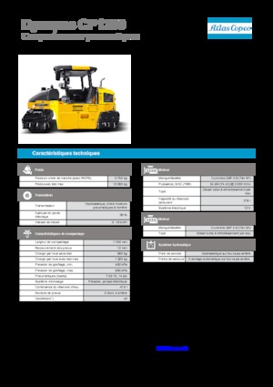 रबर-व्हील्ड रोलर Dynapac CP 1200 