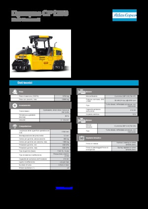 रबर-व्हील्ड रोलर Dynapac CP 1200 