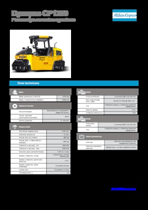 रबर-व्हील्ड रोलर Dynapac CP 1200 