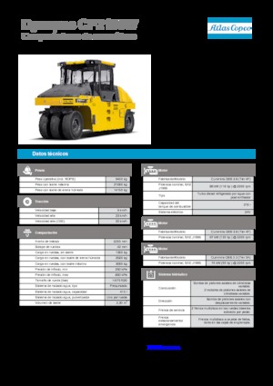 रबर-व्हील्ड रोलर Dynapac CP 2100 W 