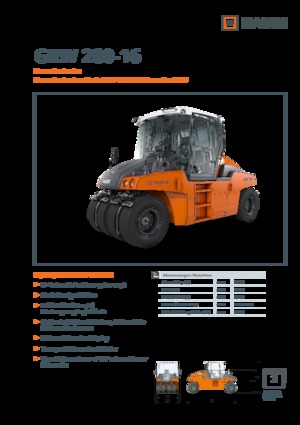 रबर-व्हील्ड रोलर Hamm GRW 280i-16