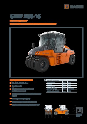 रबर-व्हील्ड रोलर Hamm GRW 280i-16