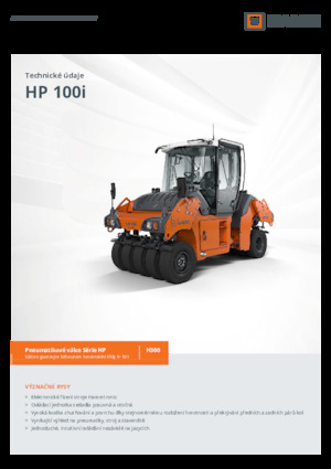 रबर-व्हील्ड रोलर Hamm HP 100i