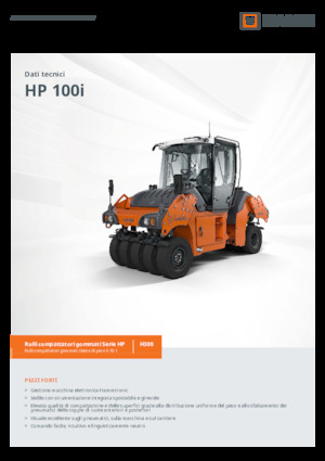रबर-व्हील्ड रोलर Hamm HP 100i