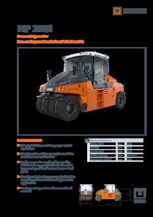 रबर-व्हील्ड रोलर Hamm HP 280i