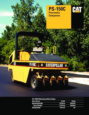 रबर-व्हील्ड रोलर Caterpillar PS 150
