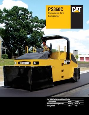 रबर-व्हील्ड रोलर Caterpillar PS 360C