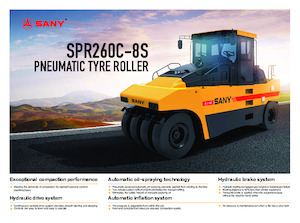रबर-व्हील्ड रोलर Sany SPR260C-8S