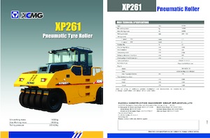 रबर-व्हील्ड रोलर XCMG XP261