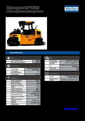 रबर-व्हील्ड रोलर Dynapac CP 1200