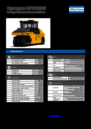 रबर-व्हील्ड रोलर Dynapac CP 2100 W