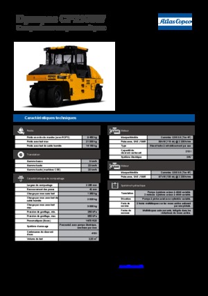 रबर-व्हील्ड रोलर Dynapac CP 2100 W