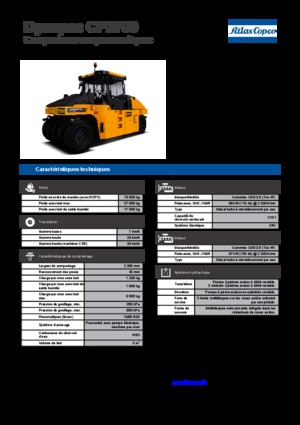 रबर-व्हील्ड रोलर Dynapac CP 2700