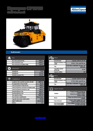 रबर-व्हील्ड रोलर Dynapac CP 2700