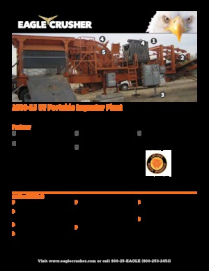 रबल रीसाइक्लिंग प्लांट Eagle Crusher 1000-15 CV