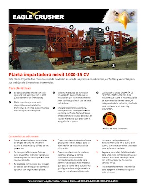 रबल रीसाइक्लिंग प्लांट Eagle Crusher 1000-15 CV