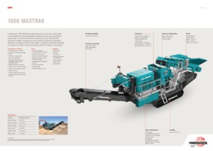 रबल रीसाइक्लिंग प्लांट Powerscreen 1000 MAXTRAK