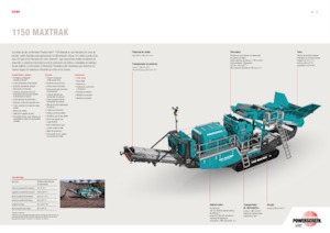 रबल रीसाइक्लिंग प्लांट Powerscreen 1150 Maxtrak