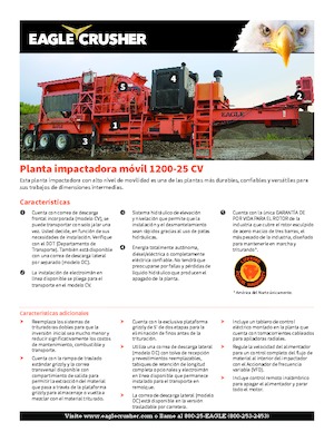 रबल रीसाइक्लिंग प्लांट Eagle Crusher 1200-25 CV
