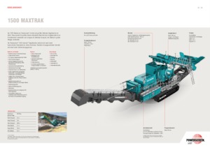 रबल रीसाइक्लिंग प्लांट Powerscreen 1500 Maxtrak