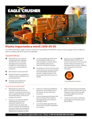 रबल रीसाइक्लिंग प्लांट Eagle Crusher 1600-69 CCS