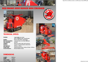 रबल रीसाइक्लिंग प्लांट Red Rhino 4000 Mini