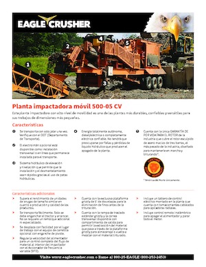 रबल रीसाइक्लिंग प्लांट Eagle Crusher 500-05 CV