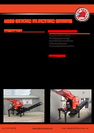 रबल रीसाइक्लिंग प्लांट Red Rhino 5000 Static Electric Series