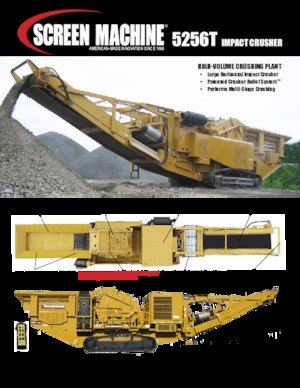 रबल रीसाइक्लिंग प्लांट Screen Machine Industries  5256T
