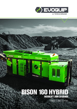 रबल रीसाइक्लिंग प्लांट EvoQuip Bison 160 HYBRID