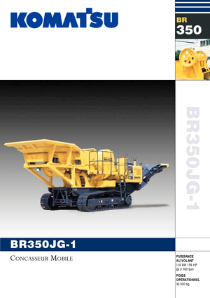 रबल रीसाइक्लिंग प्लांट Komatsu BR350JG