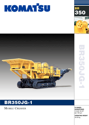 रबल रीसाइक्लिंग प्लांट Komatsu BR350JG