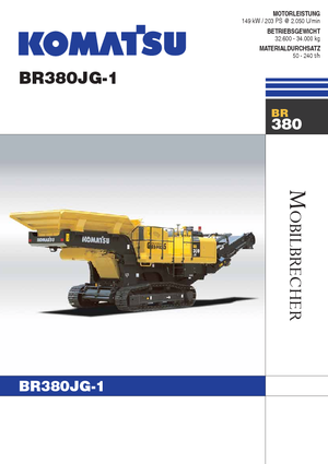 रबल रीसाइक्लिंग प्लांट Komatsu BR380JG-1E0