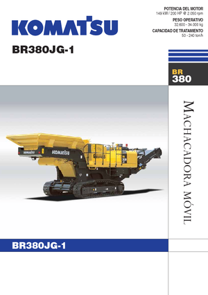 रबल रीसाइक्लिंग प्लांट Komatsu BR380JG-1E0