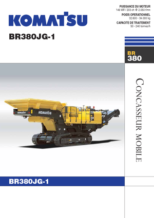रबल रीसाइक्लिंग प्लांट Komatsu BR380JG-1E0