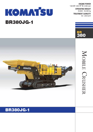 रबल रीसाइक्लिंग प्लांट Komatsu BR380JG-1E0