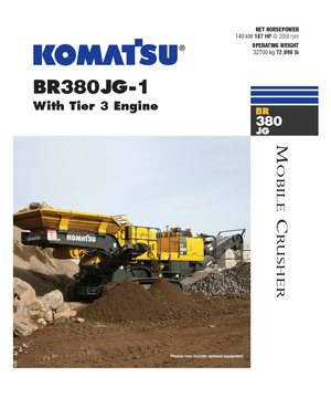 रबल रीसाइक्लिंग प्लांट Komatsu BR380JG-1E0