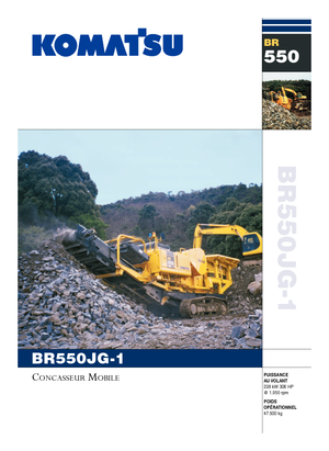 रबल रीसाइक्लिंग प्लांट Komatsu BR550JG