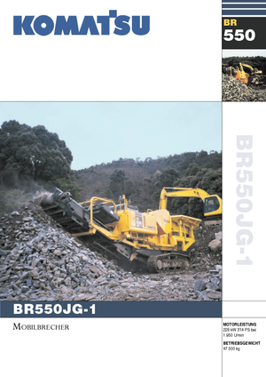 रबल रीसाइक्लिंग प्लांट Komatsu BR550JG