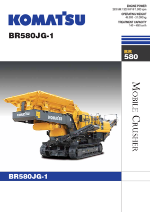 रबल रीसाइक्लिंग प्लांट Komatsu BR580JG-1