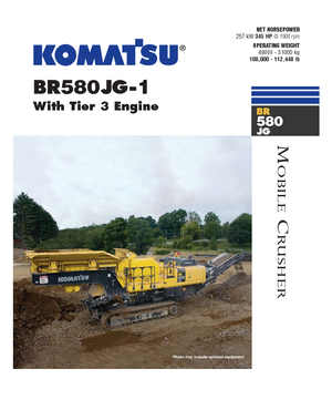 रबल रीसाइक्लिंग प्लांट Komatsu BR580JG-1