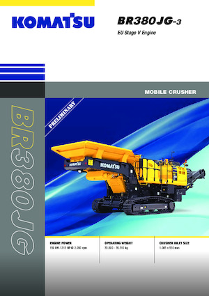रबल रीसाइक्लिंग प्लांट Komatsu BR380JG-3