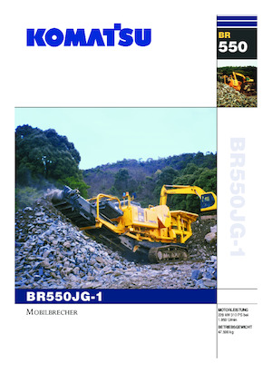 रबल रीसाइक्लिंग प्लांट Komatsu BR550JG-1