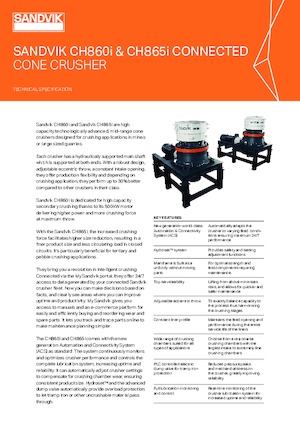रबल रीसाइक्लिंग प्लांट Sandvik CH860i
