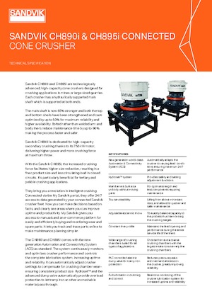 रबल रीसाइक्लिंग प्लांट Sandvik CH890i