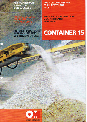 रबल रीसाइक्लिंग प्लांट OM Container 15